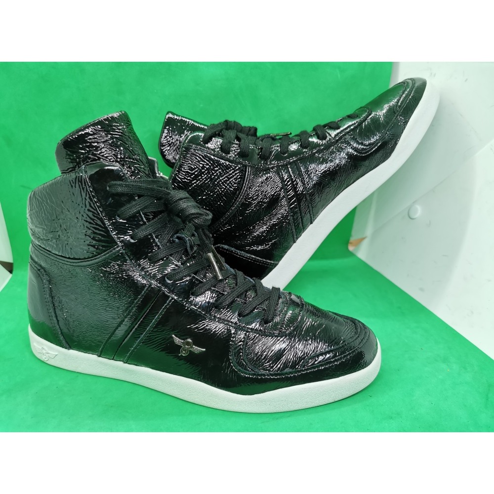 Creative Recreation Milano Hi Men's Black Shining Sneakers Size 8 High Top - Picture 9 of 16